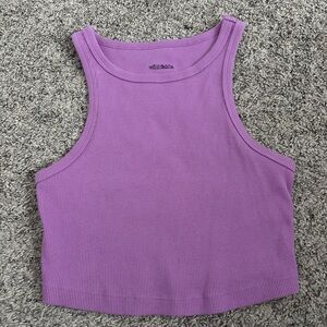 Wild Fable Lavender Ribbed Crop Top